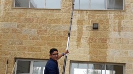 ניקוי חלונות בגובה באוסמוזה 